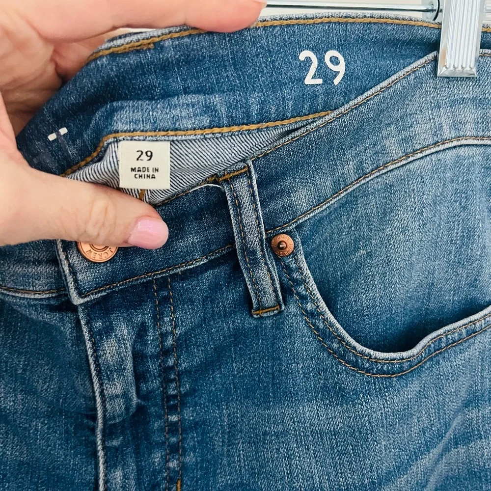 J. Crew Vintage Slim Straight Blue Denim Jeans size 29 or 8